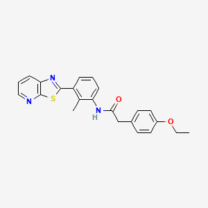 2-(4-Ethoxyphenyl)-N-(2-methyl-3-{[1,3]thiazolo[5,4-B]pyridin-2-YL}phenyl)acetamide