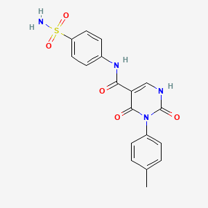 2,4-dioxo-N-(4-sulfamoylphenyl)-3-(p-tolyl)-1,2,3,4-tetrahydropyrimidine-5-carboxamide