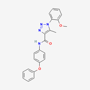 molecular formula C23H20N4O3 B11296180 1-(2-methoxyphenyl)-5-methyl-N-(4-phenoxyphenyl)-1H-1,2,3-triazole-4-carboxamide 