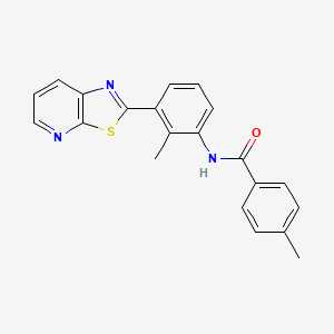 4-Methyl-N-(2-methyl-3-{[1,3]thiazolo[5,4-B]pyridin-2-YL}phenyl)benzamide