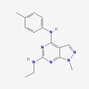 N~6~-ethyl-1-methyl-N~4~-(4-methylphenyl)-1H-pyrazolo[3,4-d]pyrimidine-4,6-diamine