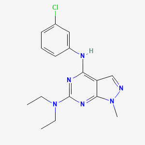 N~4~-(3-chlorophenyl)-N~6~,N~6~-diethyl-1-methyl-1H-pyrazolo[3,4-d]pyrimidine-4,6-diamine