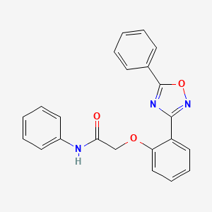 N-phenyl-2-[2-(5-phenyl-1,2,4-oxadiazol-3-yl)phenoxy]acetamide