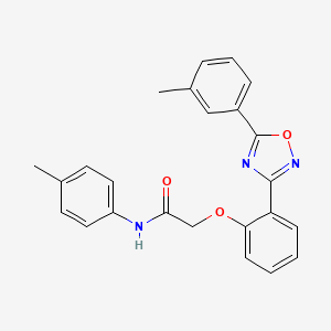 N-(4-methylphenyl)-2-{2-[5-(3-methylphenyl)-1,2,4-oxadiazol-3-yl]phenoxy}acetamide