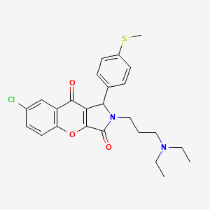 7-Chloro-2-[3-(diethylamino)propyl]-1-[4-(methylsulfanyl)phenyl]-1,2-dihydrochromeno[2,3-c]pyrrole-3,9-dione