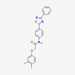 2-(3,4-dimethylphenoxy)-N-[4-(3-phenyl-1,2,4-oxadiazol-5-yl)phenyl]acetamide