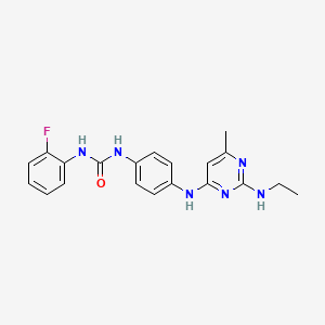 1-(4-{[2-(Ethylamino)-6-methylpyrimidin-4-YL]amino}phenyl)-3-(2-fluorophenyl)urea