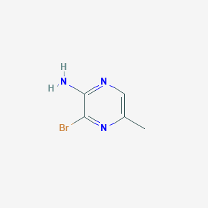 B112963 2-Amino-3-bromo-5-methylpyrazine CAS No. 74290-65-6