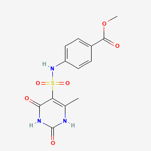 Methyl 4-{[(2-hydroxy-4-methyl-6-oxo-1,6-dihydropyrimidin-5-yl)sulfonyl]amino}benzoate