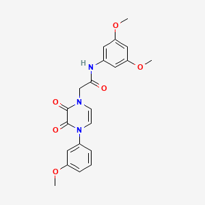 N-(3,5-dimethoxyphenyl)-2-[4-(3-methoxyphenyl)-2,3-dioxo-1,2,3,4-tetrahydropyrazin-1-yl]acetamide