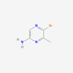 molecular formula C5H6BrN3 B112964 5-Bromo-6-methylpyrazin-2-amine CAS No. 74290-69-0