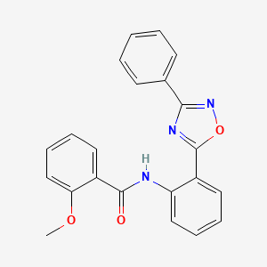 2-methoxy-N-[2-(3-phenyl-1,2,4-oxadiazol-5-yl)phenyl]benzamide