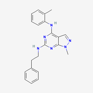 1-methyl-N~4~-(2-methylphenyl)-N~6~-(2-phenylethyl)-1H-pyrazolo[3,4-d]pyrimidine-4,6-diamine