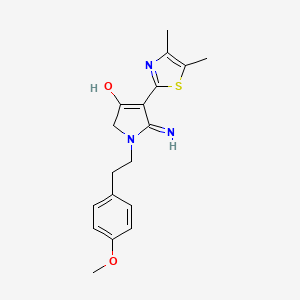 5-amino-4-(4,5-dimethyl-1,3-thiazol-2-yl)-1-[2-(4-methoxyphenyl)ethyl]-1,2-dihydro-3H-pyrrol-3-one