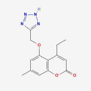 4-ethyl-7-methyl-5-(1H-tetrazol-5-ylmethoxy)-2H-chromen-2-one