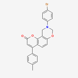 9-(4-bromophenyl)-4-(4-methylphenyl)-9,10-dihydro-2H,8H-chromeno[8,7-e][1,3]oxazin-2-one