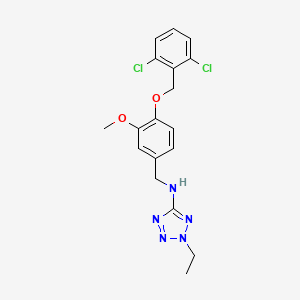 N-{4-[(2,6-dichlorobenzyl)oxy]-3-methoxybenzyl}-2-ethyl-2H-tetrazol-5-amine