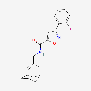 N-[(Adamantan-1-YL)methyl]-3-(2-fluorophenyl)-1,2-oxazole-5-carboxamide