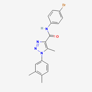 N-(4-bromophenyl)-1-(3,4-dimethylphenyl)-5-methyl-1H-1,2,3-triazole-4-carboxamide