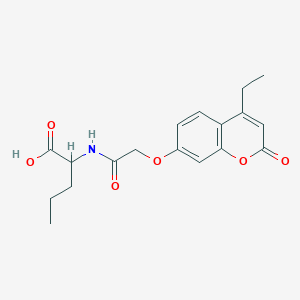 N-{[(4-ethyl-2-oxo-2H-chromen-7-yl)oxy]acetyl}norvaline