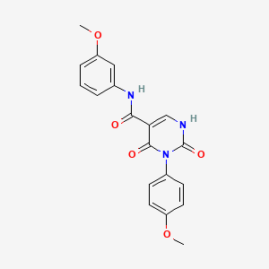 N-(3-methoxyphenyl)-3-(4-methoxyphenyl)-2,4-dioxo-1,2,3,4-tetrahydropyrimidine-5-carboxamide