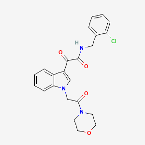 N-(2-chlorobenzyl)-2-(1-(2-morpholino-2-oxoethyl)-1H-indol-3-yl)-2-oxoacetamide