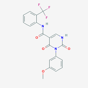 3-(3-methoxyphenyl)-2,4-dioxo-N-[2-(trifluoromethyl)phenyl]-1,2,3,4-tetrahydropyrimidine-5-carboxamide