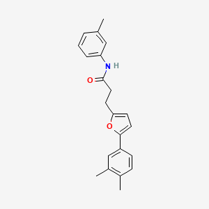 3-[5-(3,4-dimethylphenyl)furan-2-yl]-N-(3-methylphenyl)propanamide