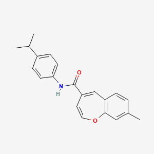 8-methyl-N-[4-(propan-2-yl)phenyl]-1-benzoxepine-4-carboxamide