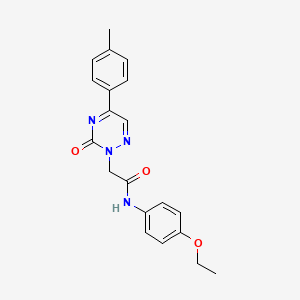 molecular formula C20H20N4O3 B11296873 N-(4-ethoxyphenyl)-2-[5-(4-methylphenyl)-3-oxo-1,2,4-triazin-2(3H)-yl]acetamide 