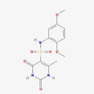 N-(2,5-dimethoxyphenyl)-2,4-dihydroxy-6-methylpyrimidine-5-sulfonamide