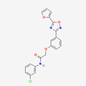 N-(3-chlorophenyl)-2-{3-[5-(furan-2-yl)-1,2,4-oxadiazol-3-yl]phenoxy}acetamide