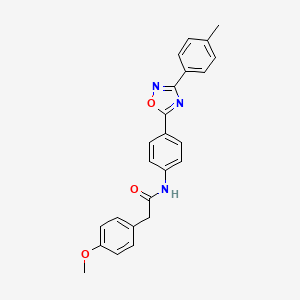 2-(4-methoxyphenyl)-N-{4-[3-(4-methylphenyl)-1,2,4-oxadiazol-5-yl]phenyl}acetamide