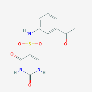 molecular formula C12H11N3O5S B11297033 N-(3-acetylphenyl)-2-hydroxy-6-oxo-1,6-dihydropyrimidine-5-sulfonamide 