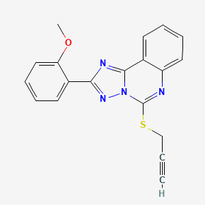 2-(2-Methoxyphenyl)-5-(prop-2-yn-1-ylsulfanyl)[1,2,4]triazolo[1,5-c]quinazoline