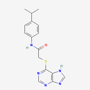 N-[4-(propan-2-yl)phenyl]-2-(9H-purin-6-ylsulfanyl)acetamide