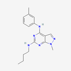 N~6~-butyl-1-methyl-N~4~-(3-methylphenyl)-1H-pyrazolo[3,4-d]pyrimidine-4,6-diamine