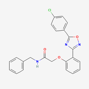 N-benzyl-2-{2-[5-(4-chlorophenyl)-1,2,4-oxadiazol-3-yl]phenoxy}acetamide