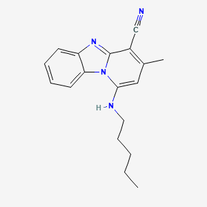 3-Methyl-1-(pentylamino)pyrido[1,2-a]benzimidazole-4-carbonitrile