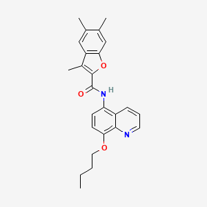 N-(8-butoxyquinolin-5-yl)-3,5,6-trimethyl-1-benzofuran-2-carboxamide