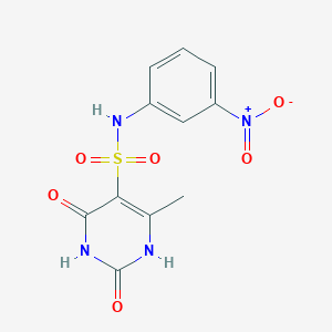 6-methyl-N-(3-nitrophenyl)-2,4-dioxo-1,2,3,4-tetrahydropyrimidine-5-sulfonamide