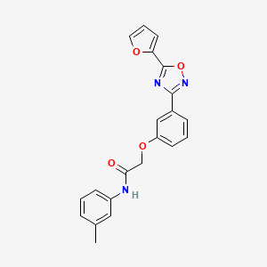 2-{3-[5-(furan-2-yl)-1,2,4-oxadiazol-3-yl]phenoxy}-N-(3-methylphenyl)acetamide