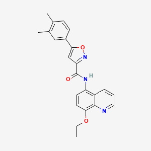 molecular formula C23H21N3O3 B11297166 5-(3,4-dimethylphenyl)-N-(8-ethoxyquinolin-5-yl)-1,2-oxazole-3-carboxamide 