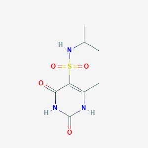 2-hydroxy-4-methyl-6-oxo-N-(propan-2-yl)-1,6-dihydropyrimidine-5-sulfonamide