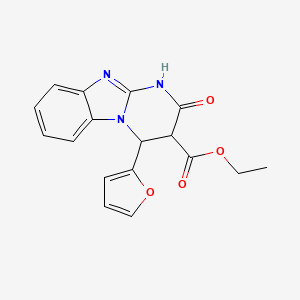 Ethyl 4-(2-furyl)-2-oxo-1,2,3,4-tetrahydropyrimido[1,2-a]benzimidazole-3-carboxylate