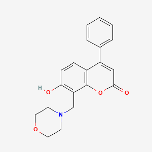 molecular formula C20H19NO4 B11297232 7-hydroxy-8-(morpholin-4-ylmethyl)-4-phenyl-2H-chromen-2-one 