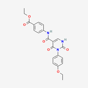 Ethyl 4-(3-(4-ethoxyphenyl)-2,4-dioxo-1,2,3,4-tetrahydropyrimidine-5-carboxamido)benzoate