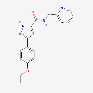 3-(4-Ethoxyphenyl)-N-(2-pyridylmethyl)-1H-pyrazole-5-carboxamide