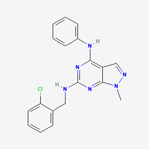 N6-(2-chlorobenzyl)-1-methyl-N4-phenyl-1H-pyrazolo[3,4-d]pyrimidine-4,6-diamine