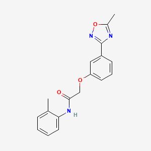 2-[3-(5-methyl-1,2,4-oxadiazol-3-yl)phenoxy]-N-(2-methylphenyl)acetamide